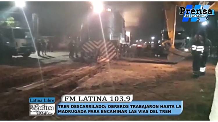 SAN LUIS: DESCARRILÓ UN TREN EN VILLA MERCEDES