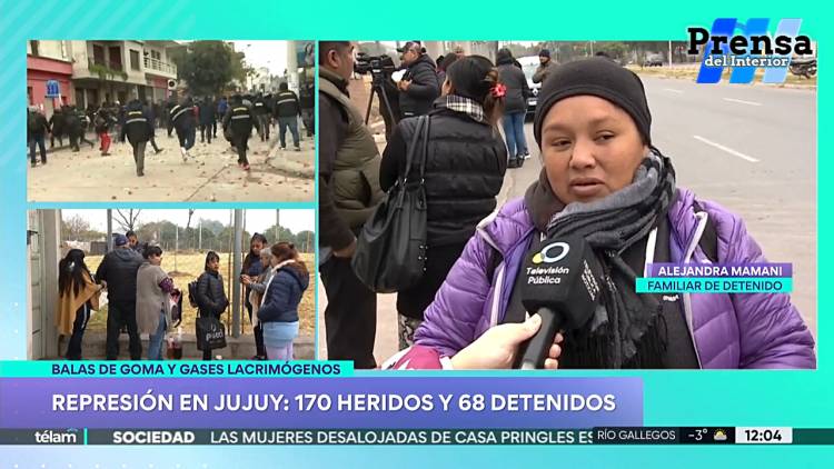 JUJUY: FAMILIARES Y ABOGADOS DE LOS DETENIDOS RECLAMAN SU LIBERACIÓN