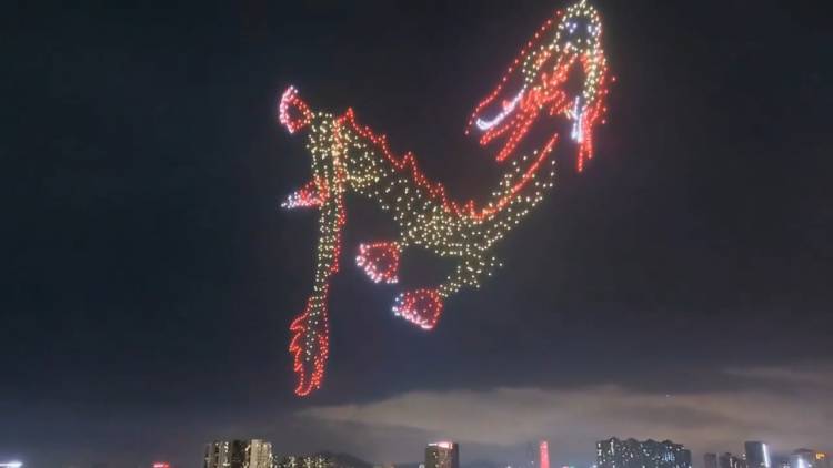 CHINA: REEMPLAZAN LOS FUEGOS ARTIFICIALES POR DRONES
