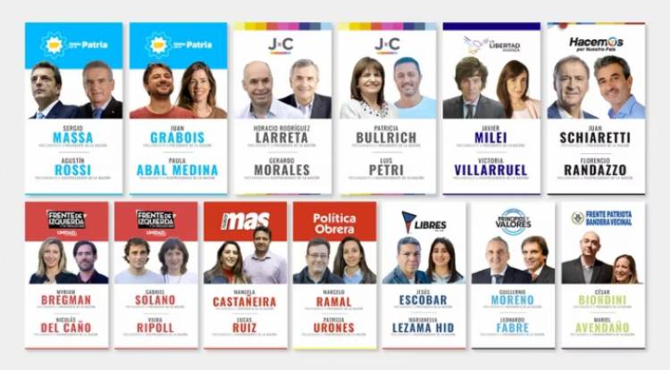 DIECINUEVE FÓRMULAS PRESIDENCIALES COMPETIRÁN EN LAS PASO DE AGOSTO