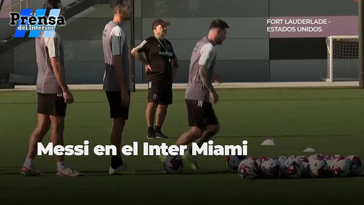 MESSI SE ENTRENÓ EN INTER MIAMI DE CARA A SU DEBUT