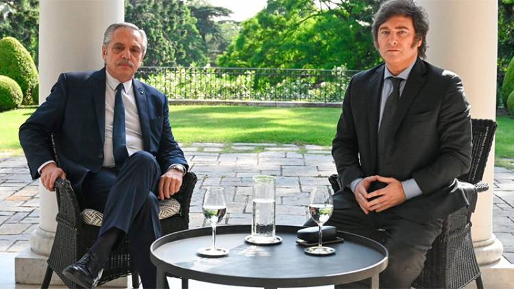 TRANSICIÓN: ASEGURAN QUE LA REUNIÓN ENTRE FERNÁNDEZ Y MILEI FUE “AMABLE Y RESPETUOSA”