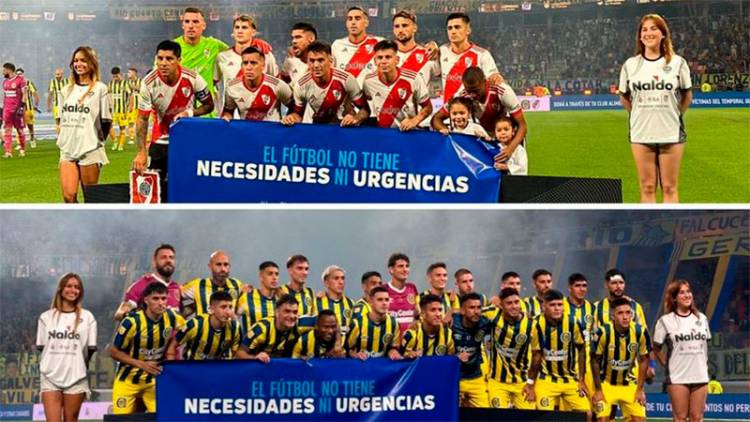 RIVER Y ROSARIO CENTRAL DIERON UN MENSAJE DEL FÚTBOL CONTRA EL DNU DE MILEI