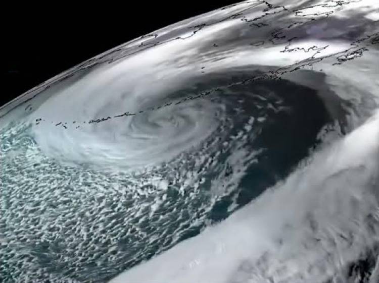 ASÍ SE VE LA IMPACTANTE TORMENTA EN ALASKA DESDE EL ESPACIO