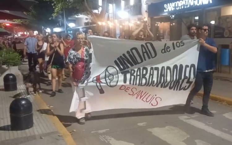 MARCHA EN PROTESTA EN LA CIUDAD DE VILLA MERCEDES