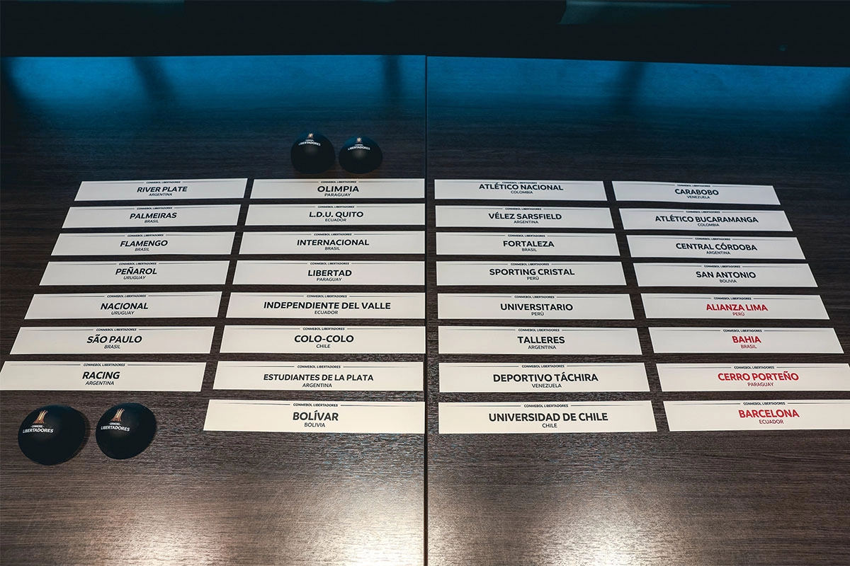 COPA LIBERTADORES: ASÍ SERÁ EL FIXTURE DE LOS CLUBES ARGENTINOS EN FASE DE GRUPOS
