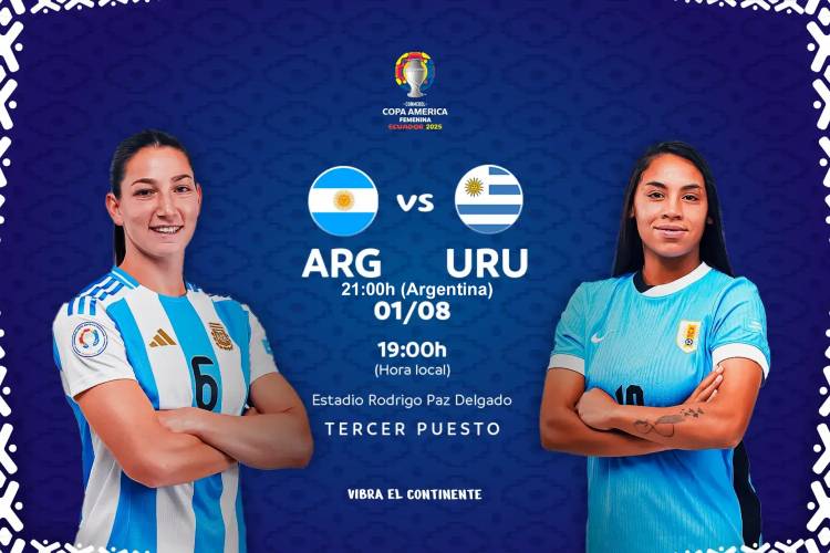 ARGENTINA Y URUGUAY DEFINEN EL PODIO EN LA COPA AMÉRICA FEMENINA 2025