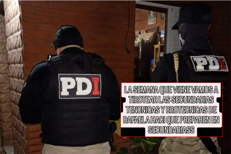 Detienen a un adolescente por amenazas de ataques en escuelas de Santa Fe